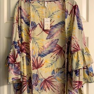 L Love Tropical Kimono